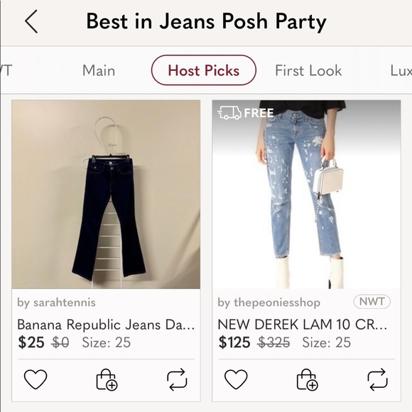 🎉HP🎉 Size 25 New Banana Republic Jeans Dark Denim - Picture 8 of 8